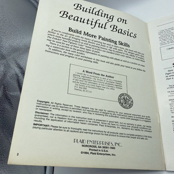 Building On Basics Painting Book Louise Jackson-9 Lessons Acrylics Oils Alkyds - Picture 3 of 6